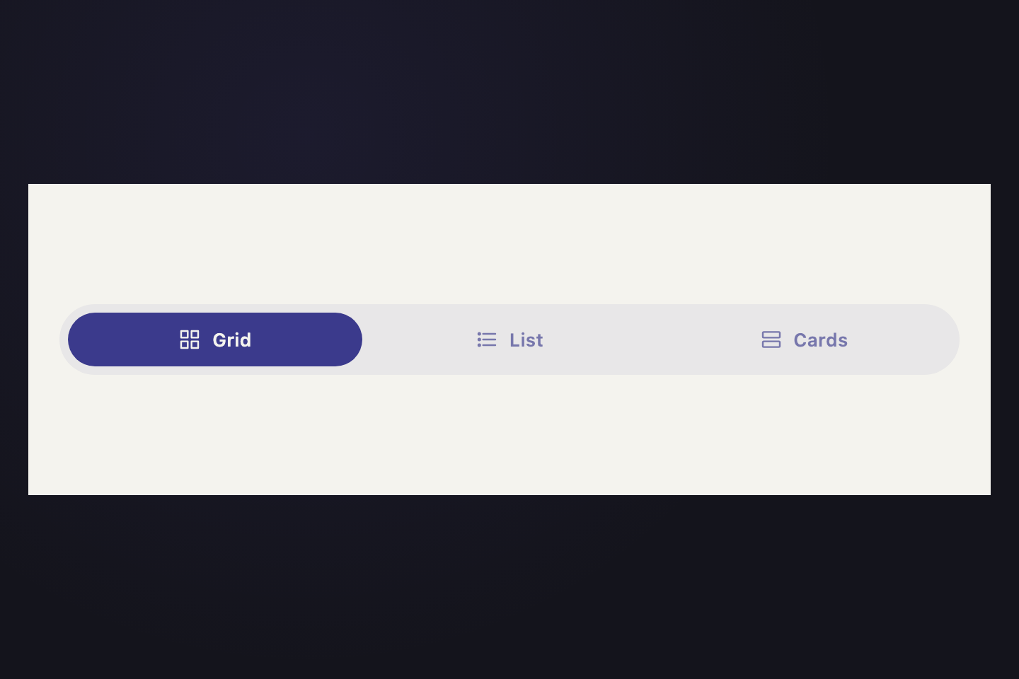 Sliding Pill — preview