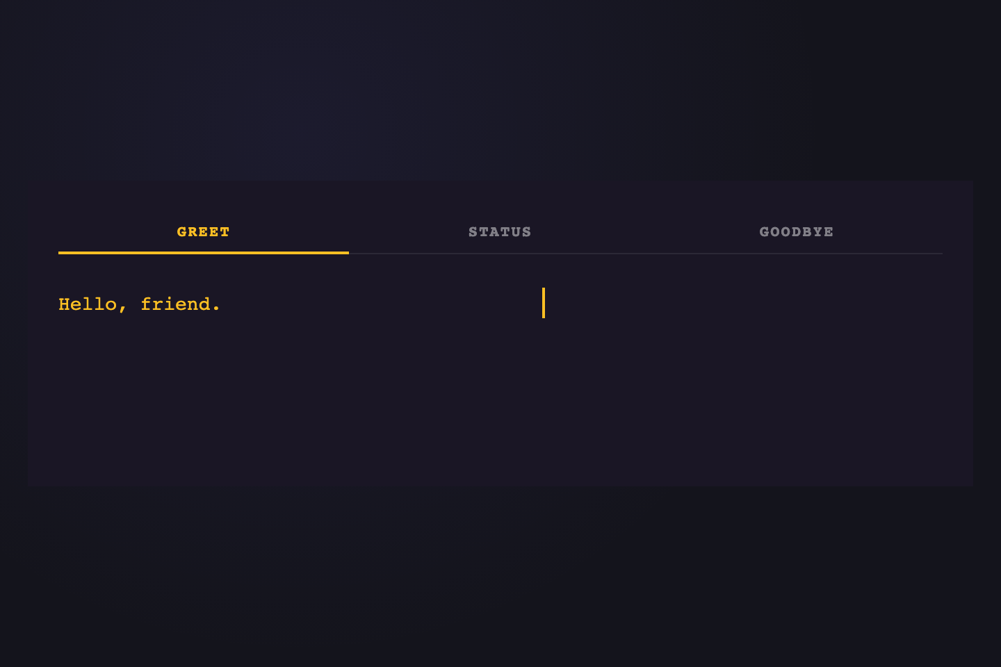 Typewriter — preview