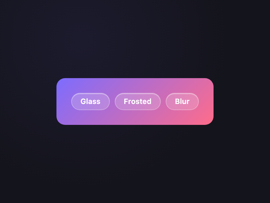 Glassmorphic — preview
