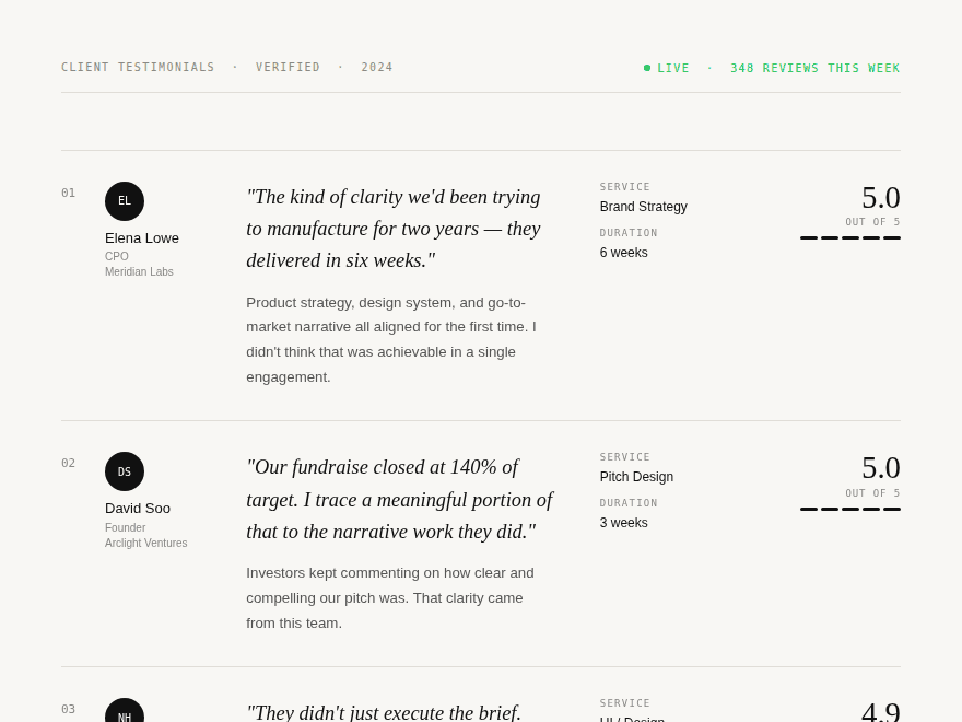 Agency Minimal — preview