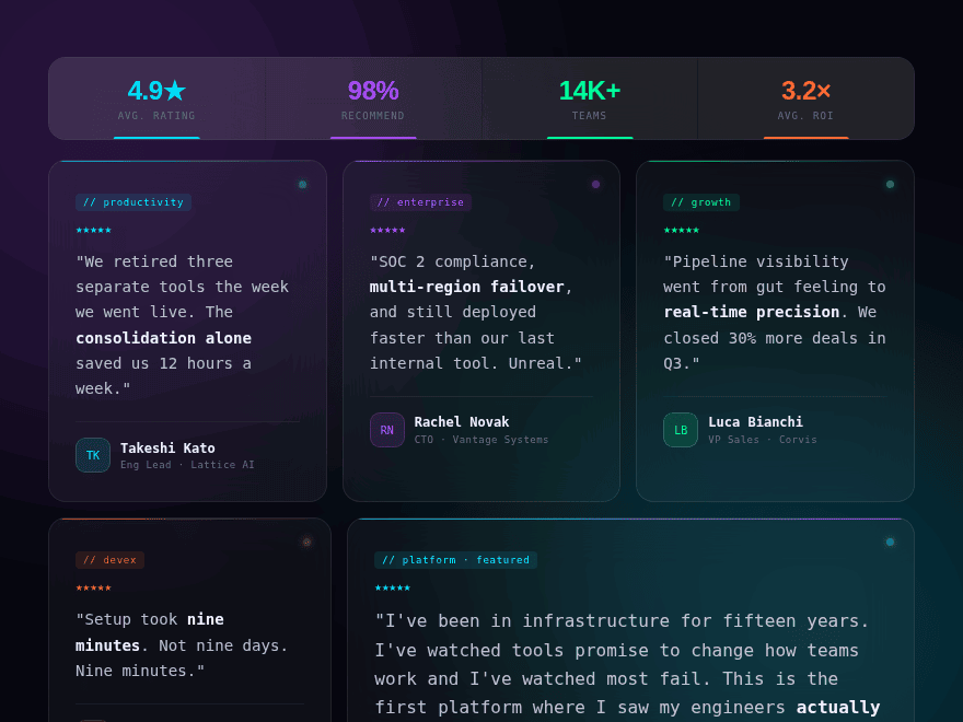 Neon Glass SaaS — preview