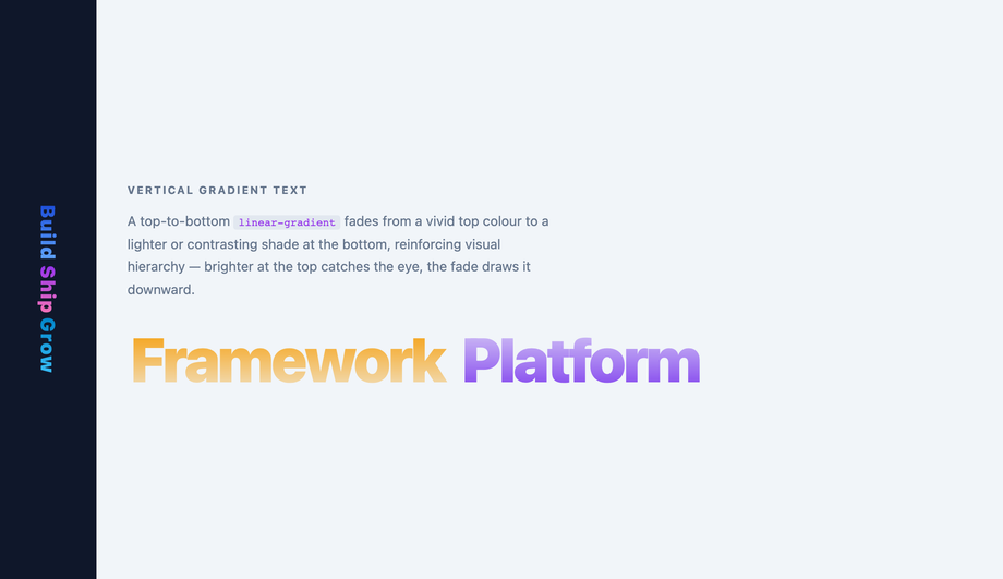 Vertical Linear Gradient Text CSS — preview