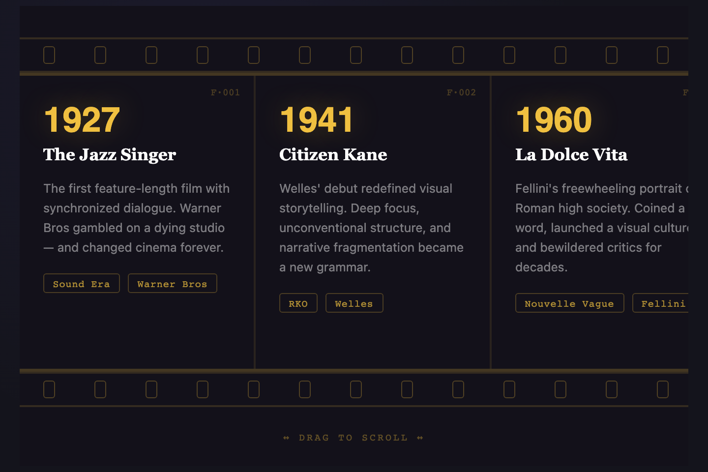 Cinematic Filmstrip — preview