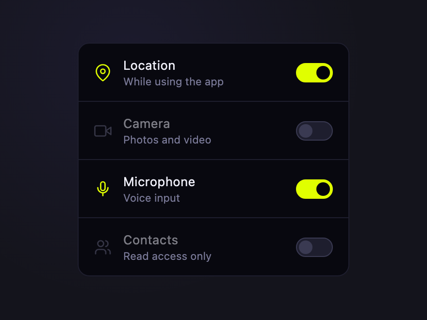 Permission Stack — preview
