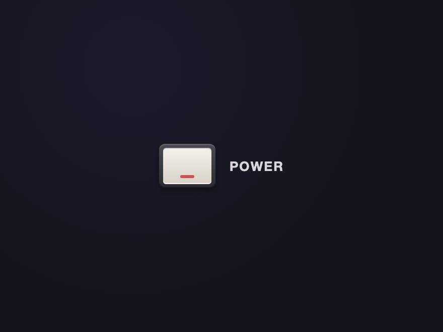 Skeuomorphic Light Switch — preview