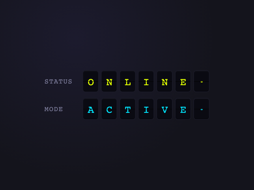 Split-Flap Board — preview