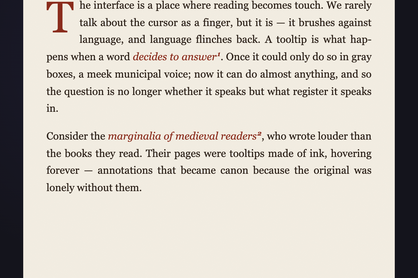 Editorial Footnote — preview
