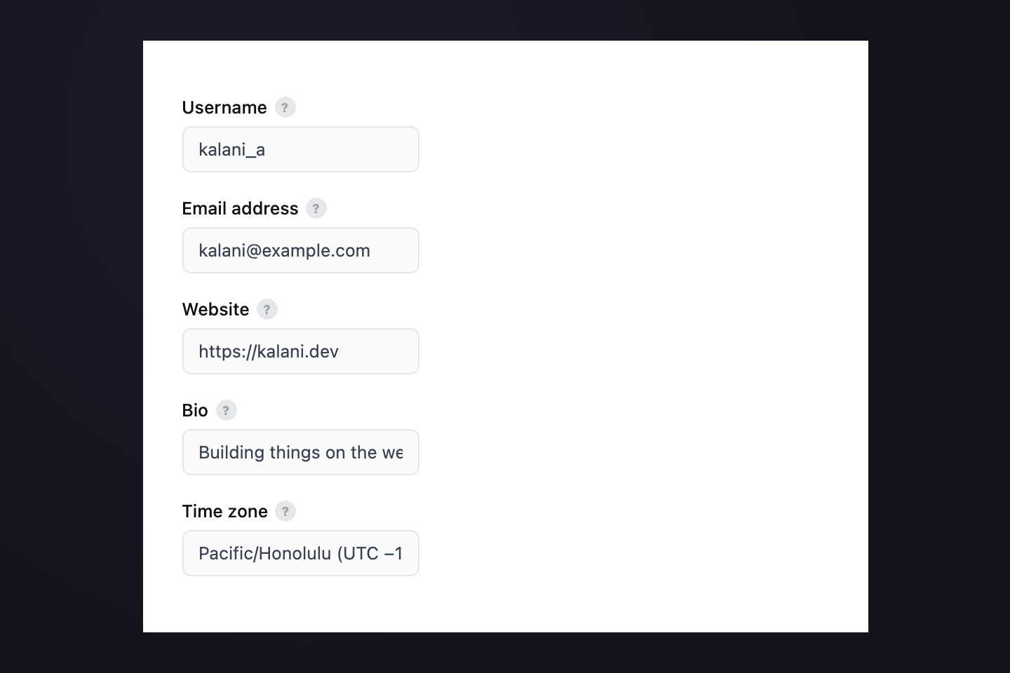 Form Field Help — preview