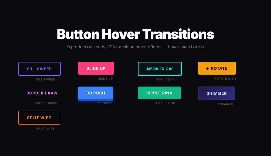 Button Hover Transitions — preview