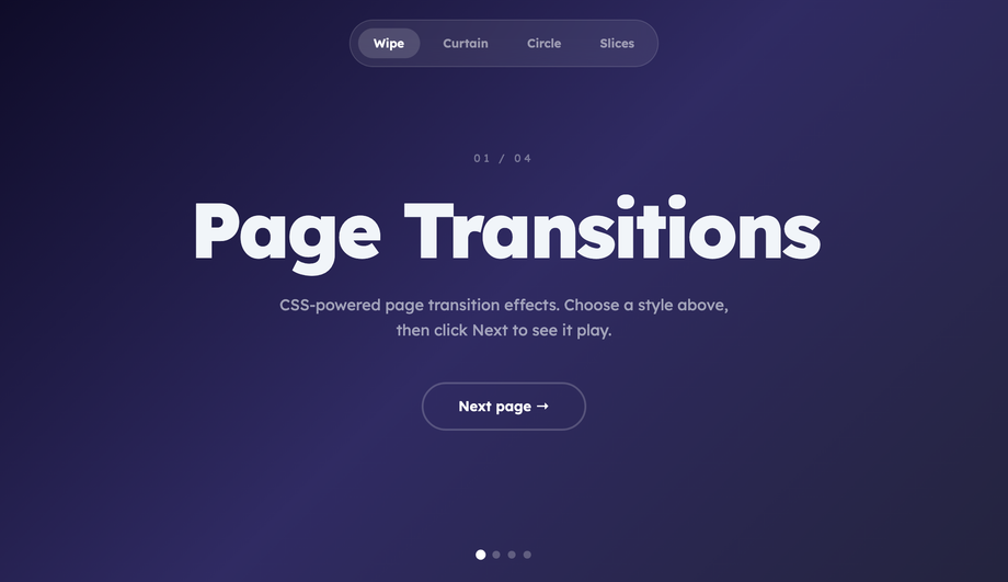 Page Transition Effect — preview