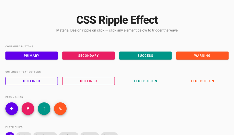 Ripple Effect on Click — preview