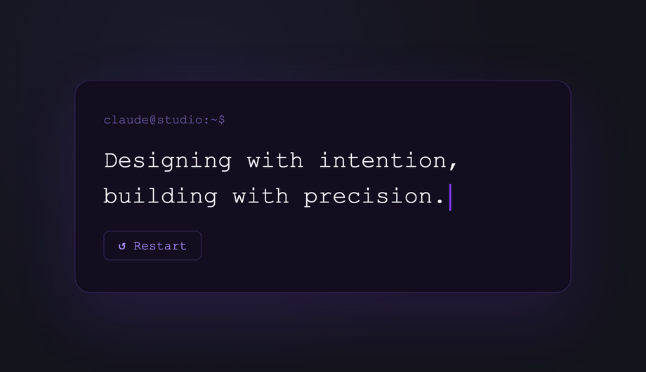 CSS Typewriter JS Character Injection — preview
